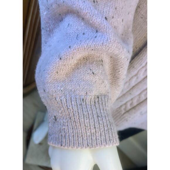 NEW Chaps Lavender White Flecked Scoop Neck Raglan  Long Sleeve Sweater Size XXL - Picture 5 of 8